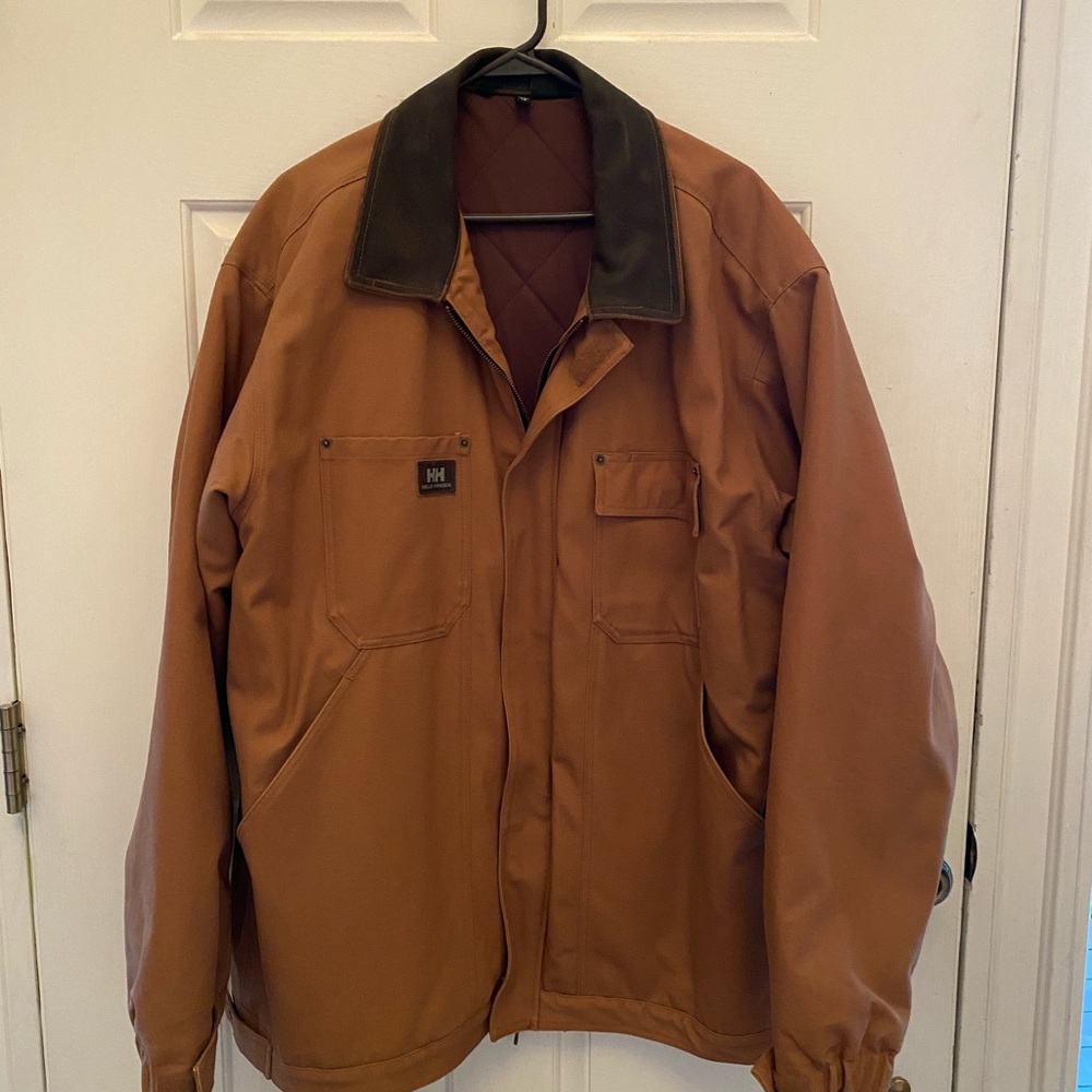 Faux Leather Collar Helly Hansen Construction Jacket